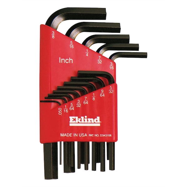 Eklind 13 Piece SAE Short HexL Hex Key Set 10113 Zoro